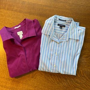 Chico's Purple Button Down Shirt